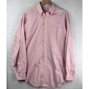 Brooks Brothers 1818 The Original Polo Shirt Traditional Fit 16 1/2 - 4/5 Pink